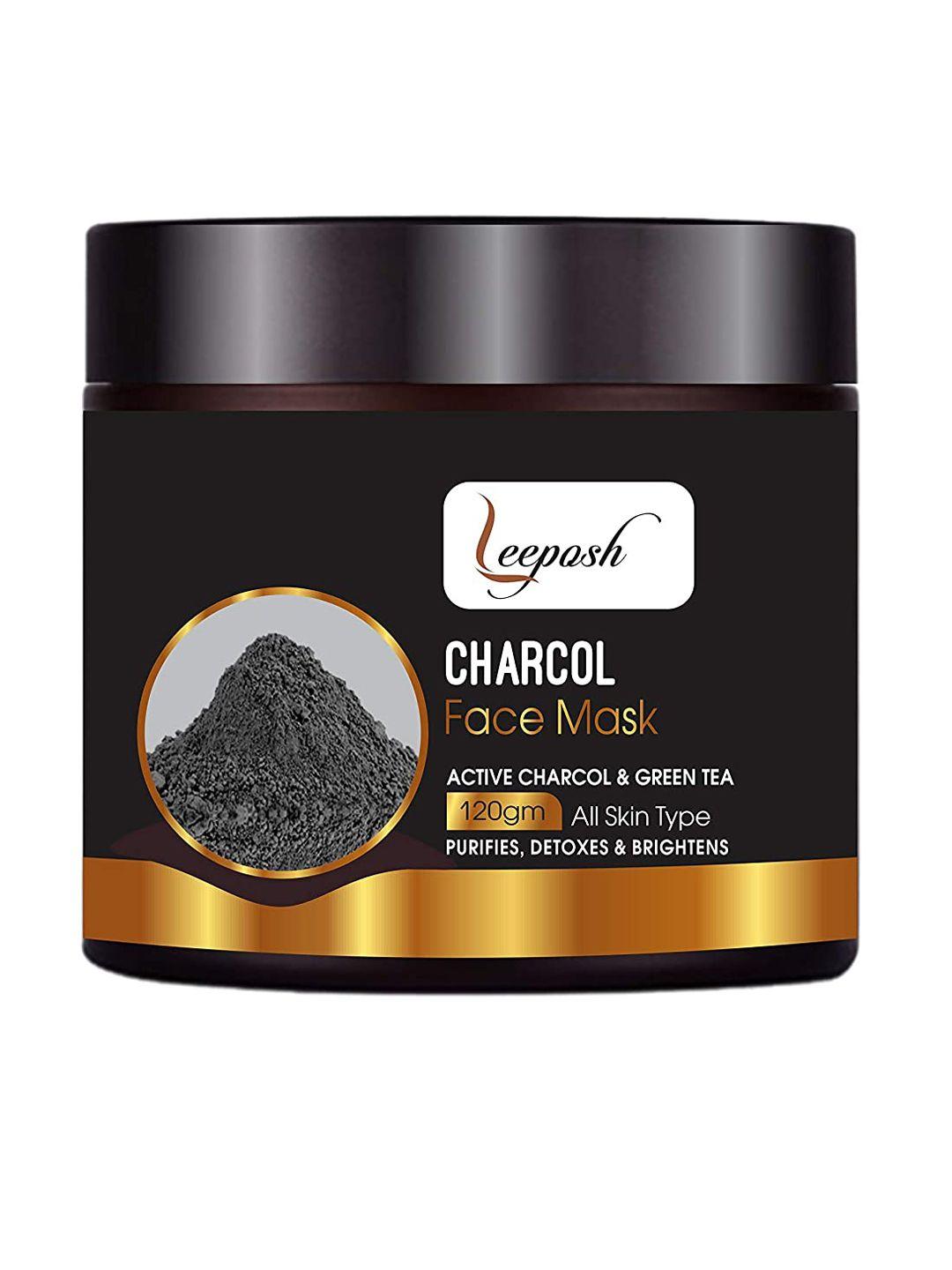 leeposh charcoal face mask with green tea 120 g