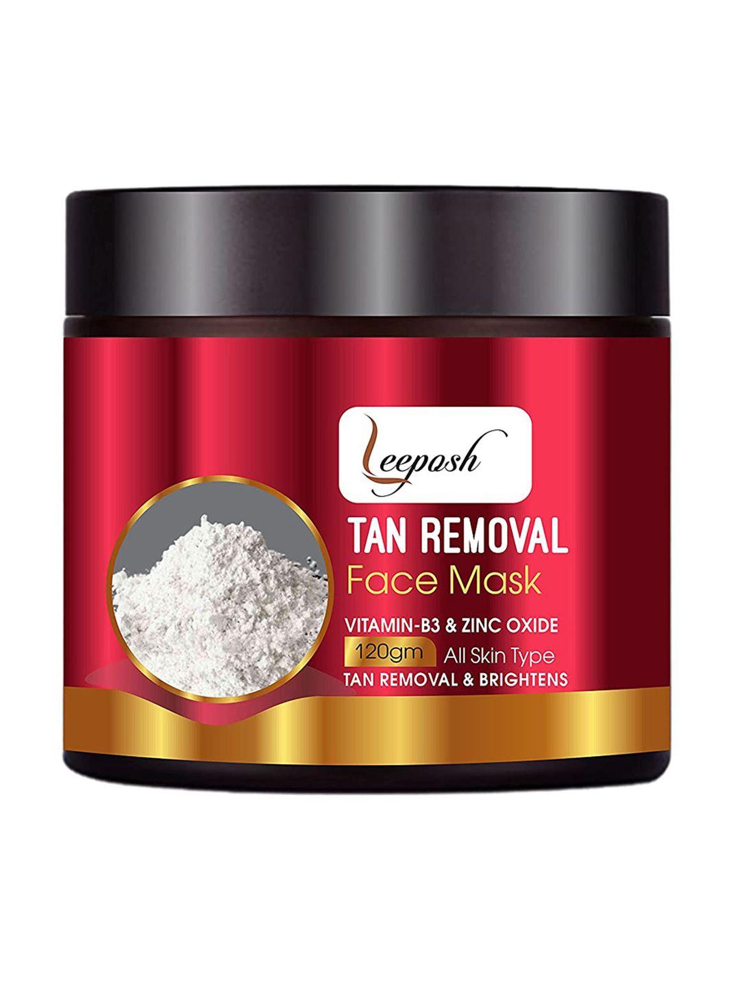 leeposh tan removal face mask with vitamin-b3 & zinc oxide 120 g