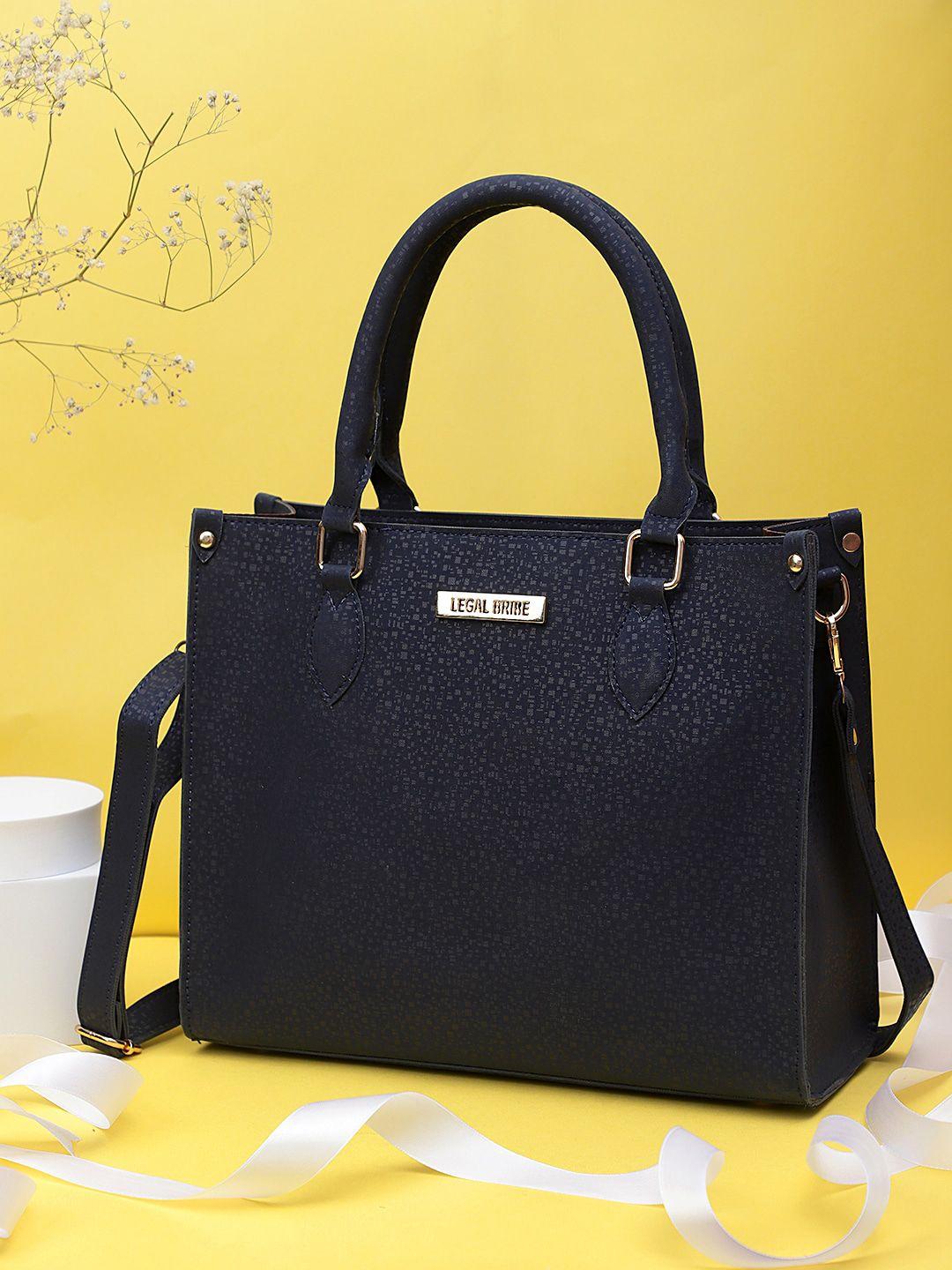 legal bribe textured structured handheld bag