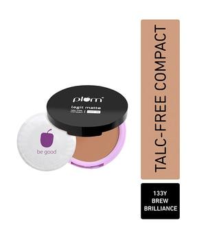 legit matte talc-free compact with spf 15 - 127y olive gleam