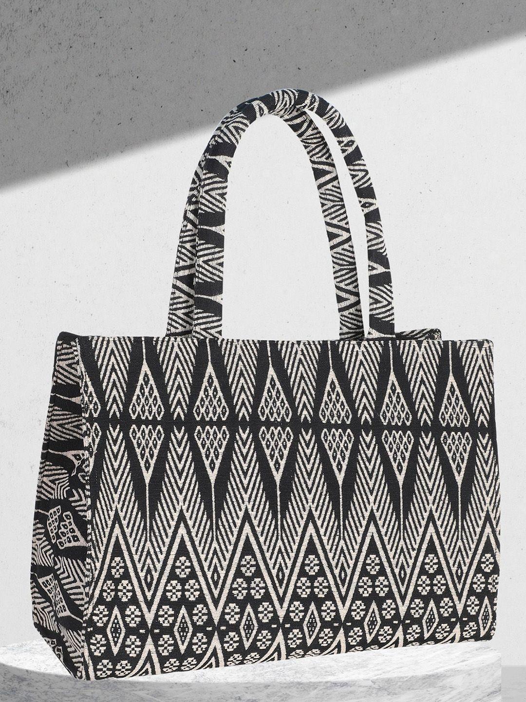 lekhx ethnic motifs printed shopper tote bag