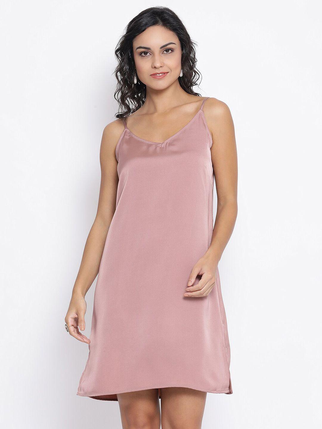 lela pink crepe a-line dress