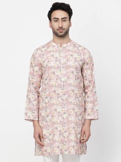 lela pink regular fit printed kurta