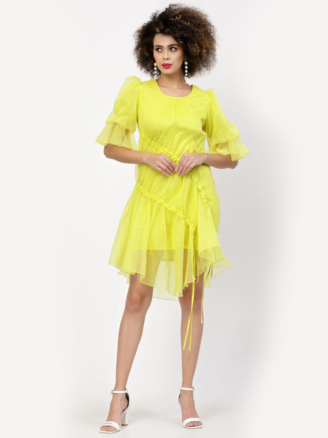 lela women yellow dress