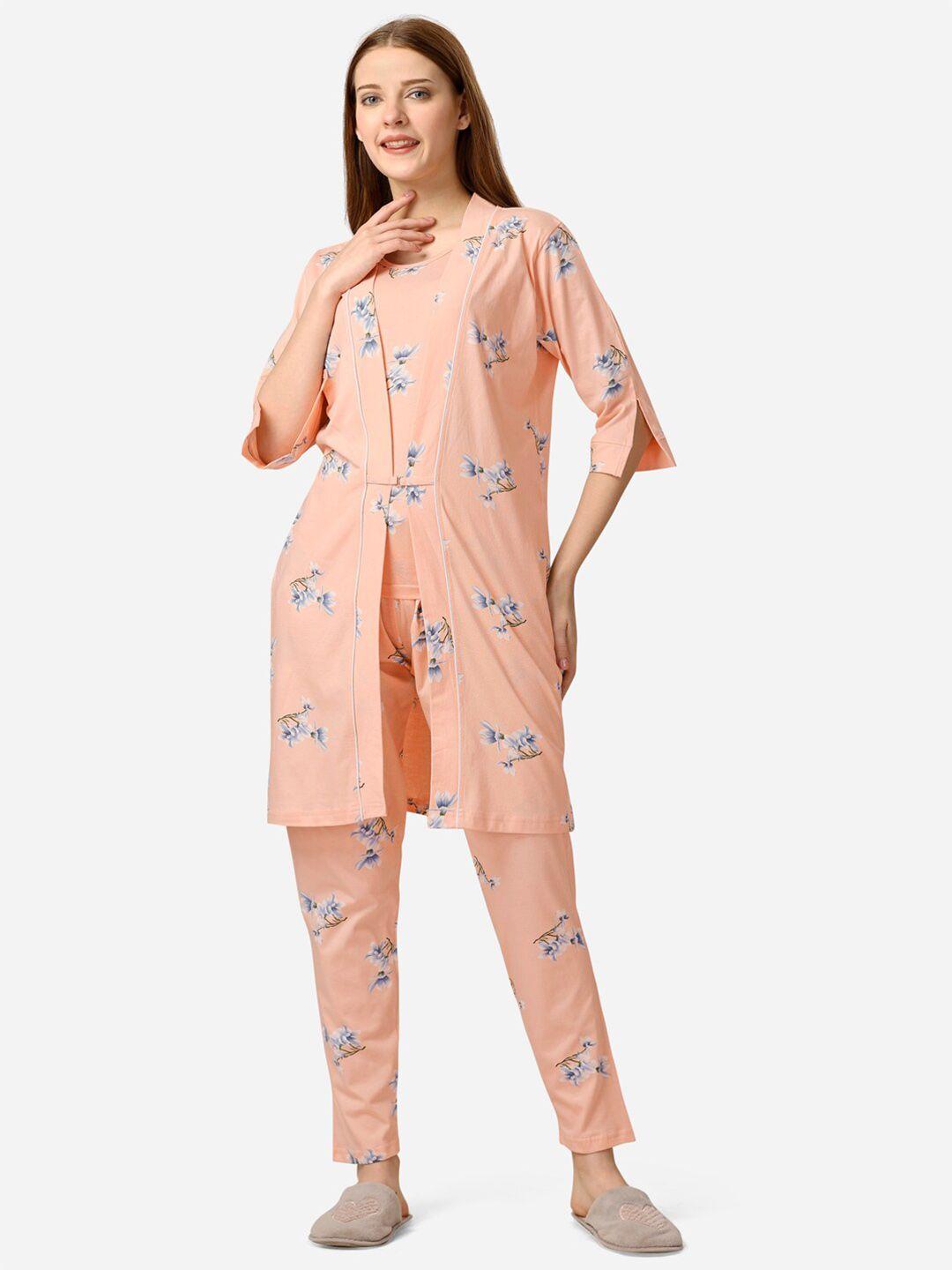 lenissa floral printed night suit