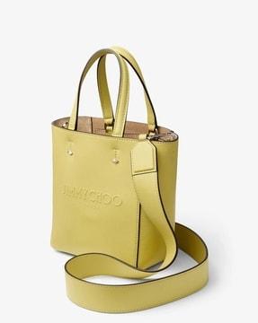 lenny embossed leather tote bag