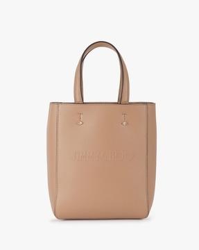 lenny embossed leather tote bag