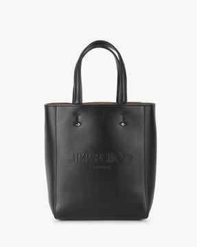 lenny embossed leather tote bag