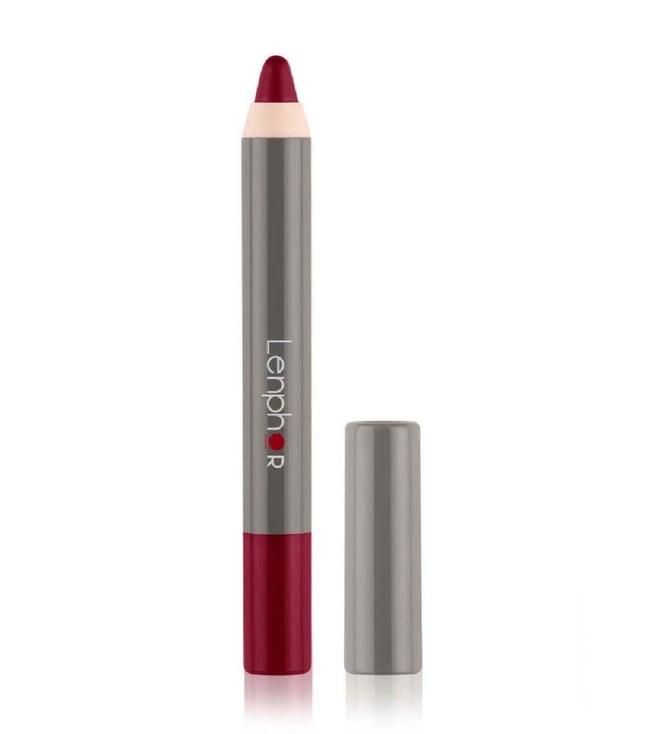 lenphor matte show-off lip crayon aggie maroon - 2.8 gm