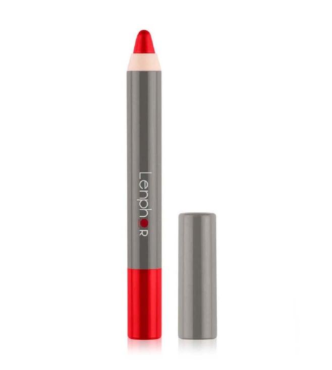 lenphor matte show-off lip crayon cupid red - 2.8 gm