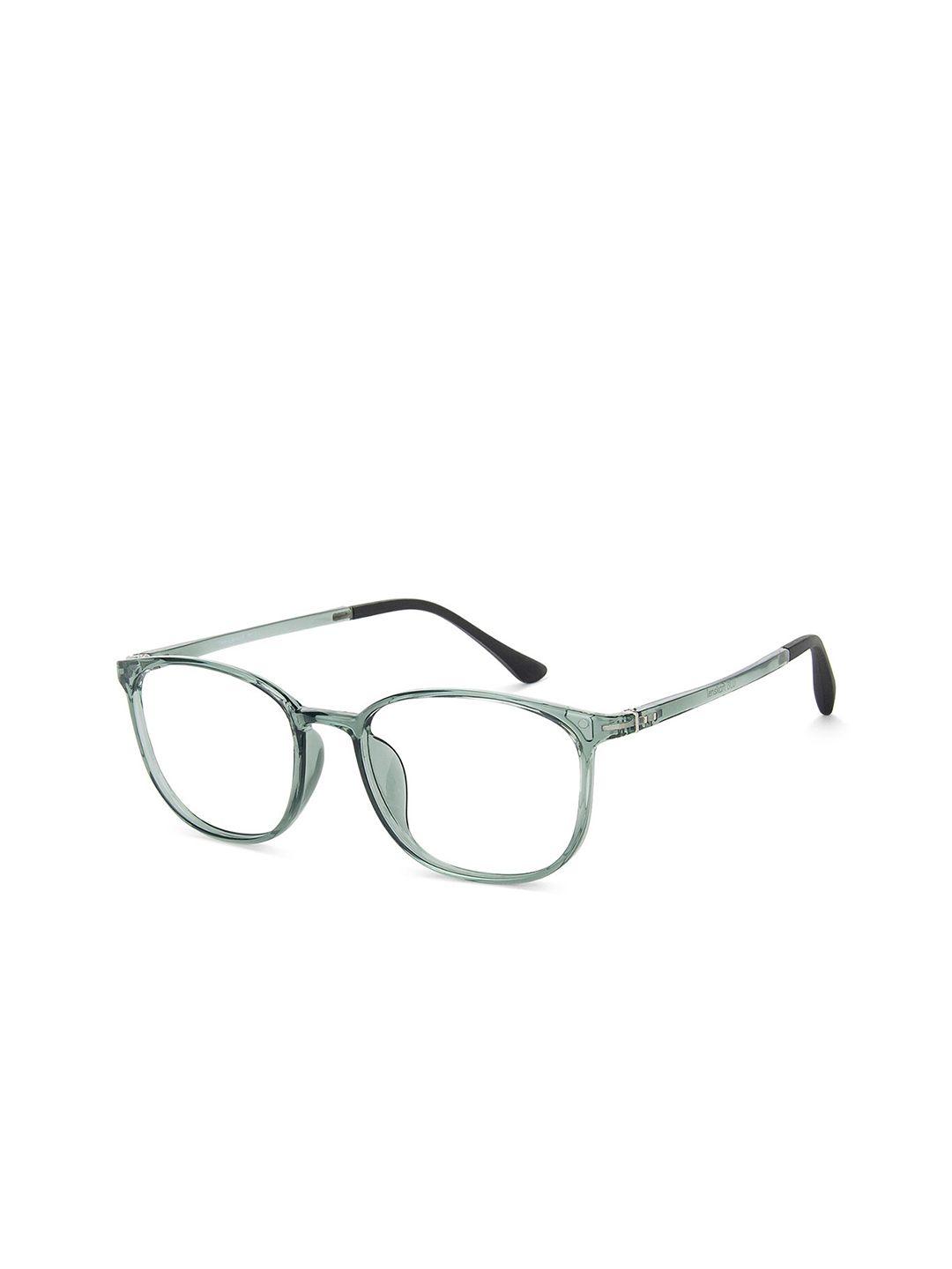 lenskart blu unisex transparent & green full rim wayfarer frames