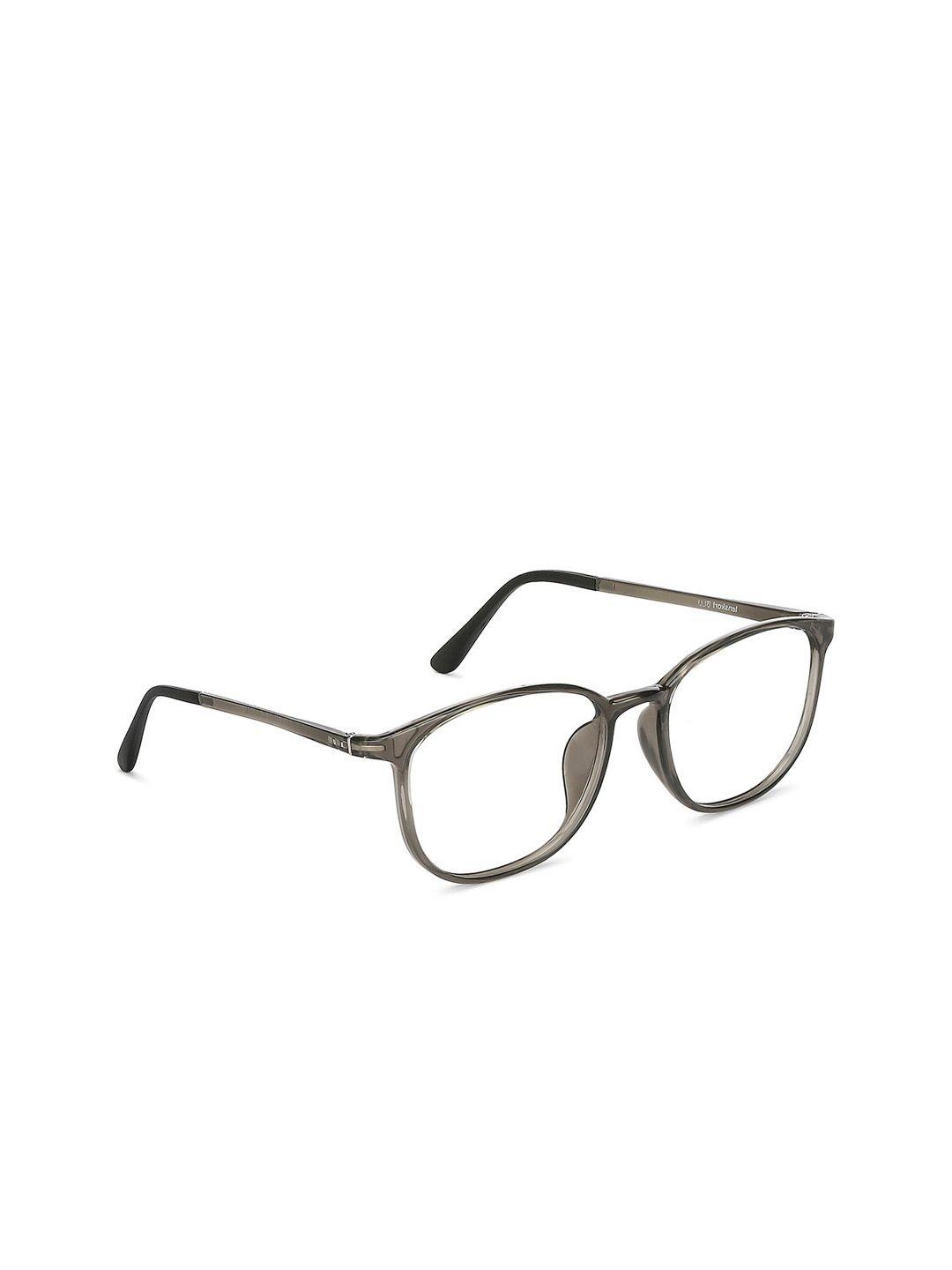 lenskart blu unisex transparent & grey full rim wayfarer frames