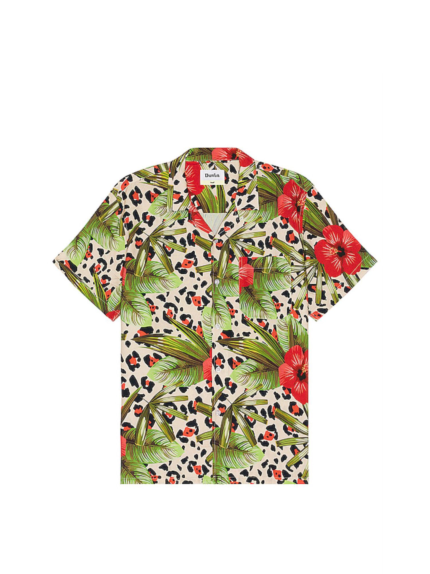 leo floral button up shirt