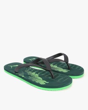 leon v2 printed thong-strap flat sandals