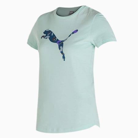 leopard cat logo women's t-shirt