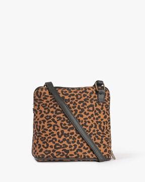 leopard print sling bag