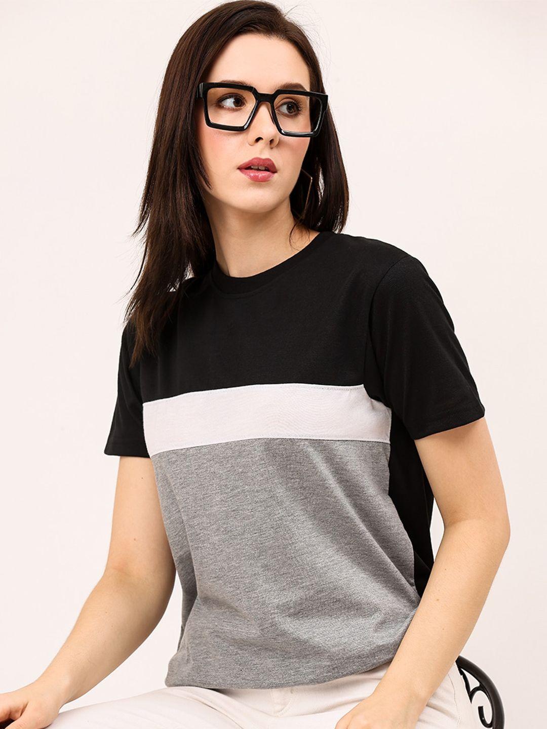 leotude colourblocked loose fit boxy t-shirt