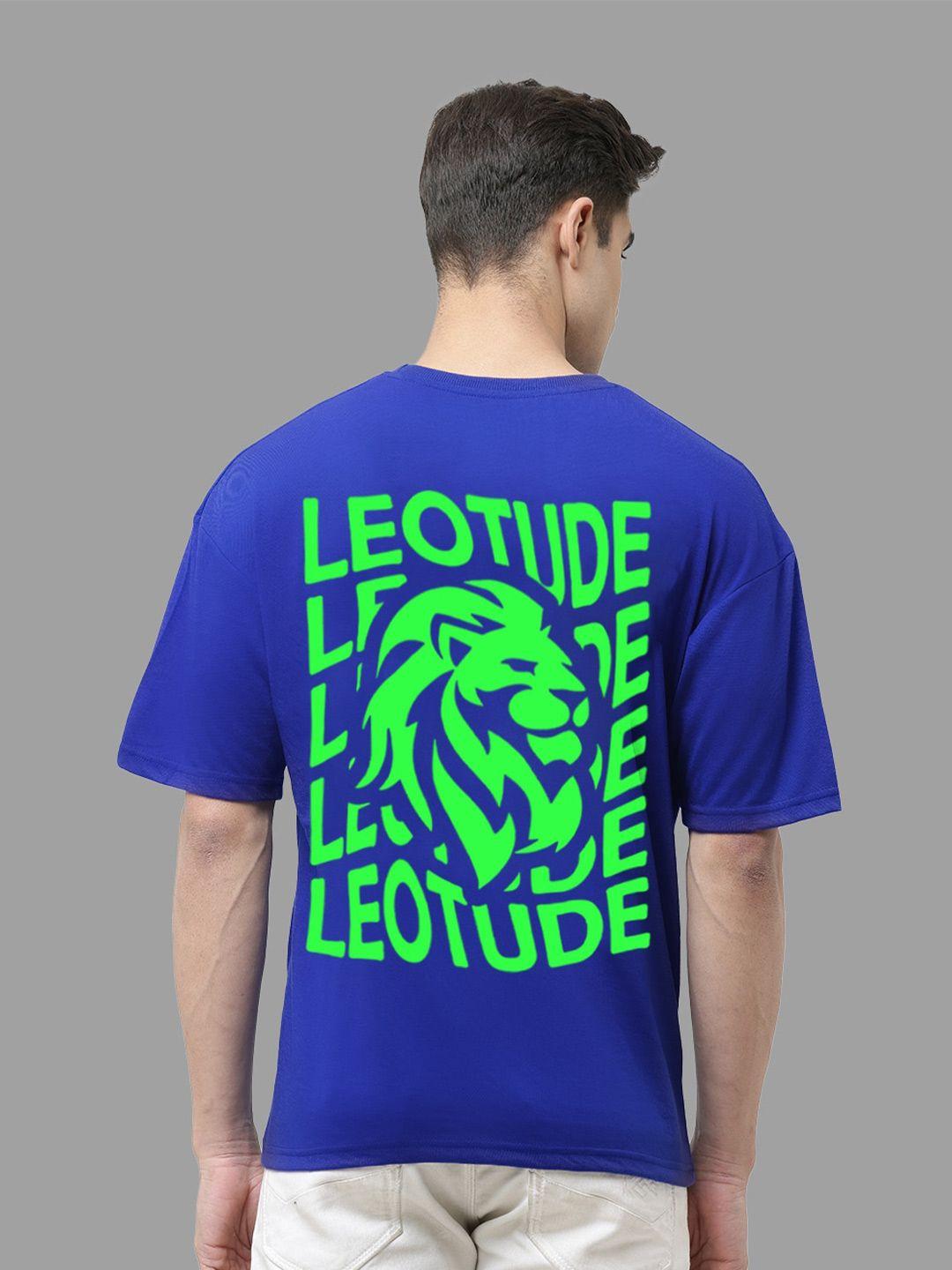 leotude graphic printed drop shoulder sleeves oversized casual t-shirt