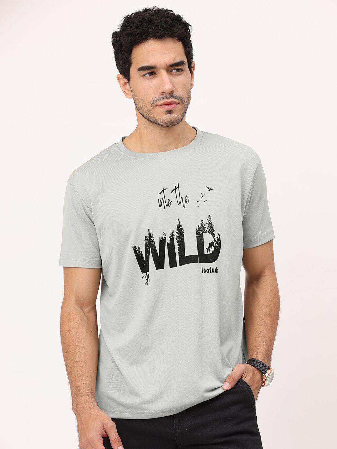 leotude typography printed pockets t-shirt