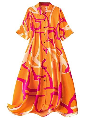 leriya fashion dress for women | one piece dress for women | beach dress for women (large, orange)