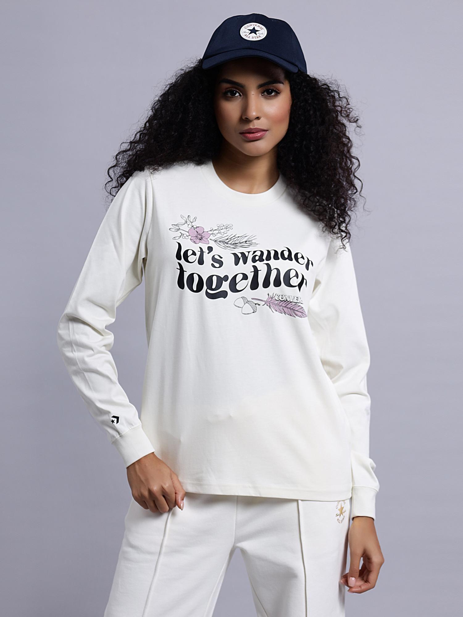 let's wander together long sleeve t-shirt