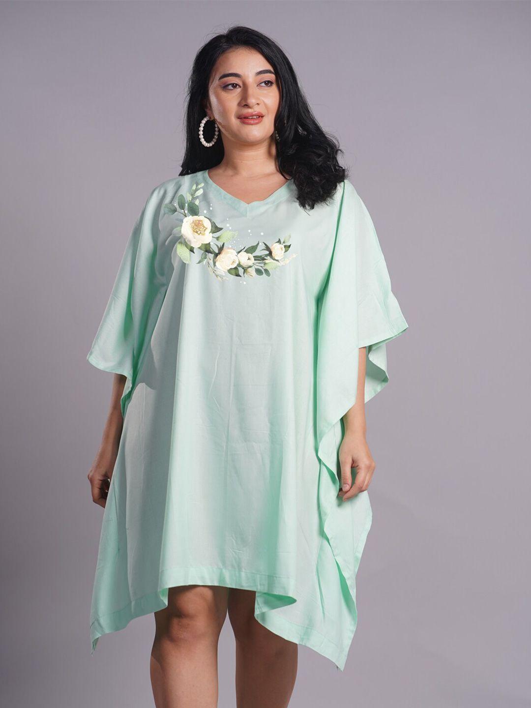 letsdressup floral printed kaftan dress