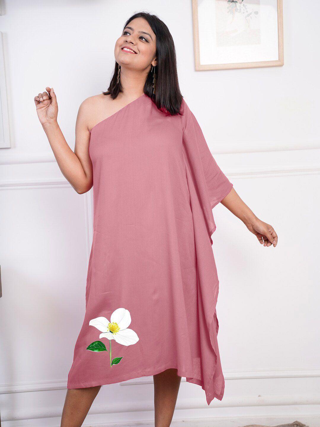 letsdressup rose one shoulder dress