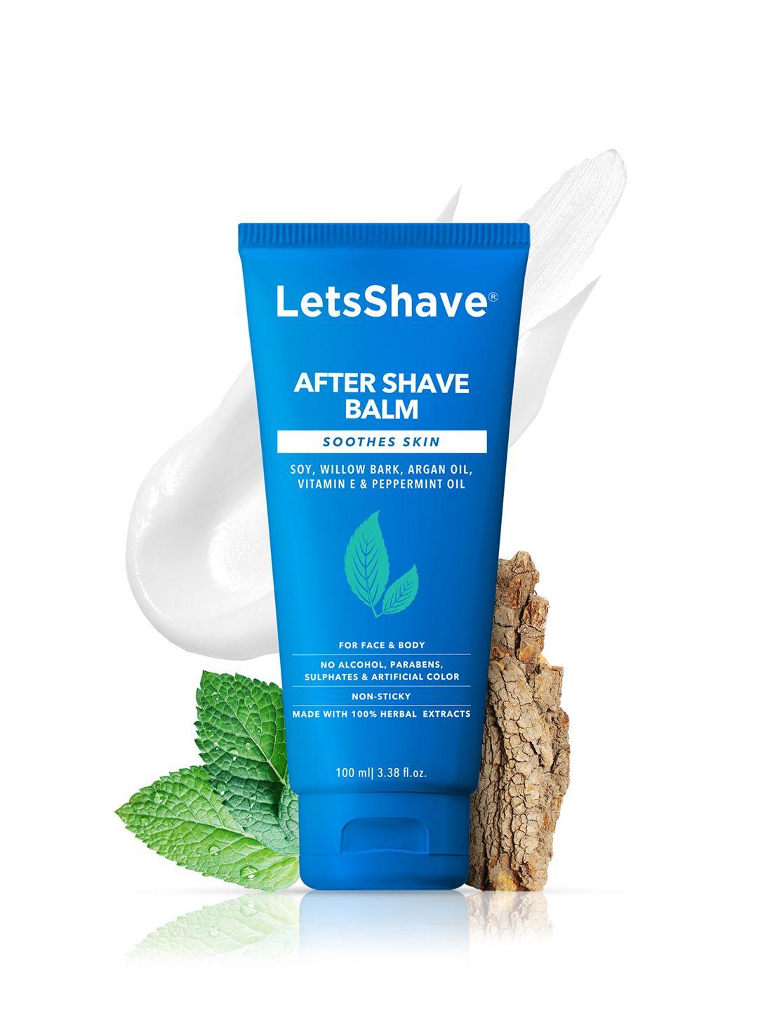 letsshave after shave balm - agran & willow bark extract enriched 100 ml