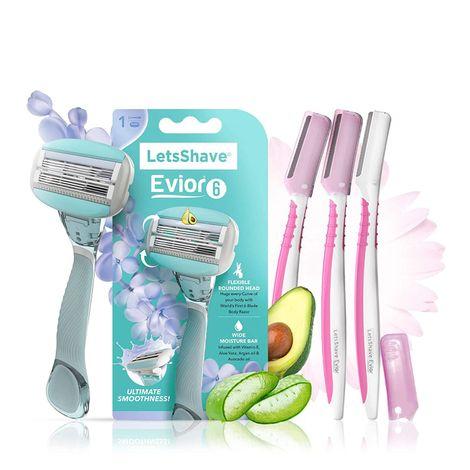letsshave evior face and body care kit