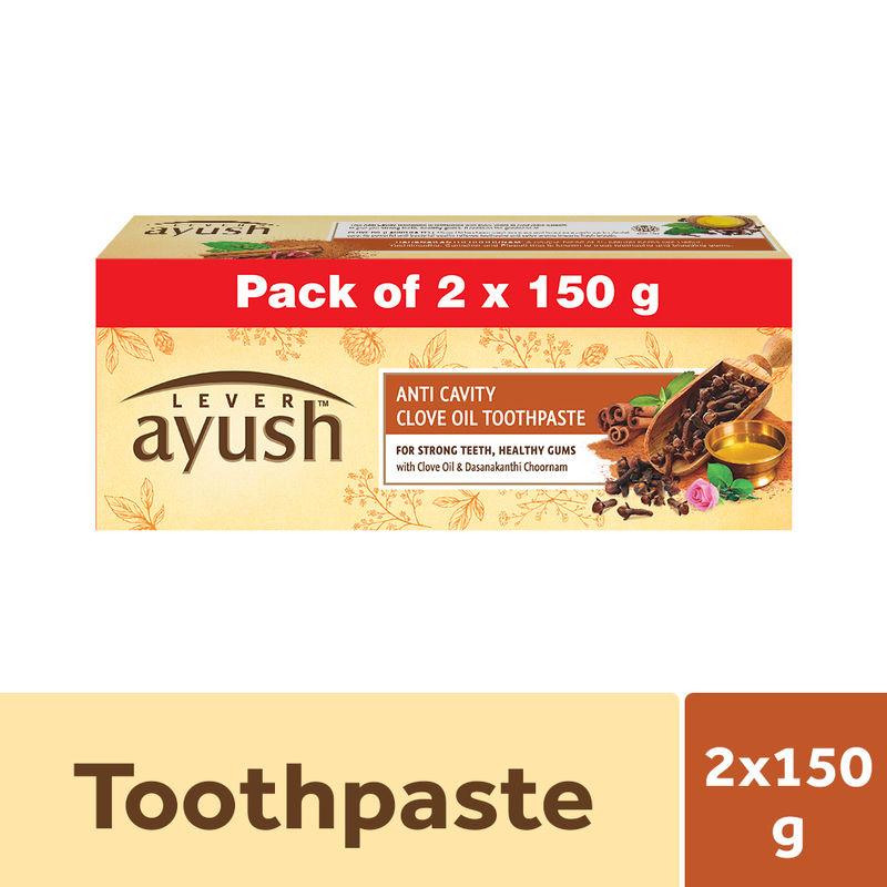 lever ayush anti cavity clove oil toothpaste pack of 2 save rs 17