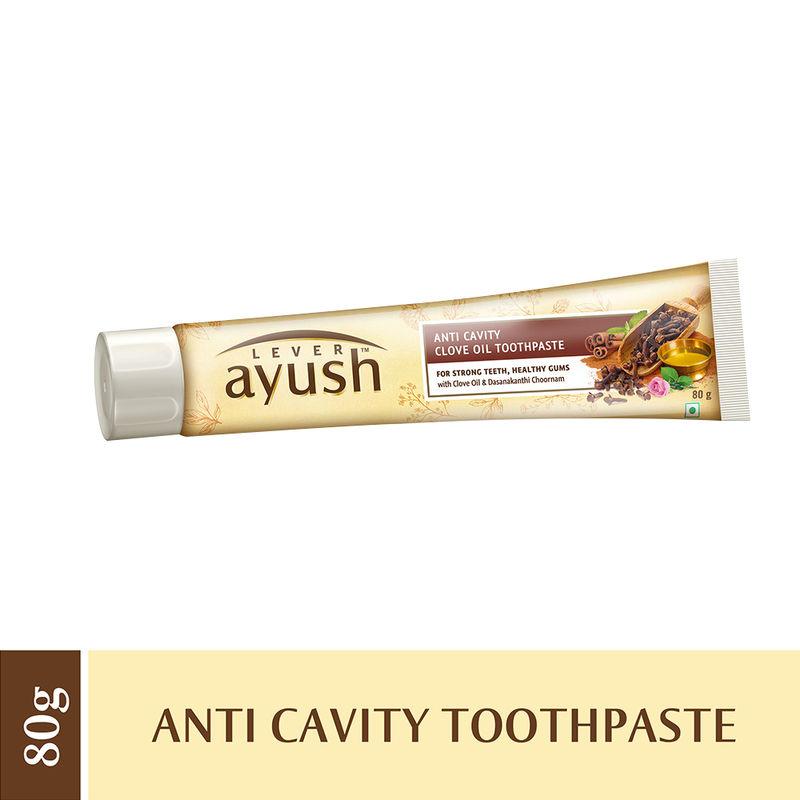 lever ayush anti cavity clove oil toothpaste