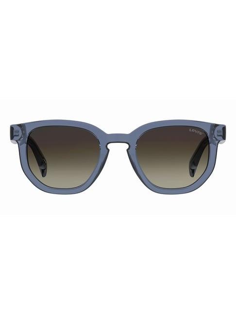 levi's brown round unisex sunglasses