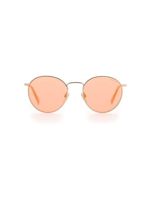 levi's gold round unisex sunglasses