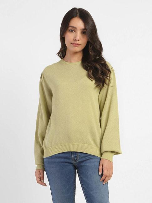 levi's green cotton sweater