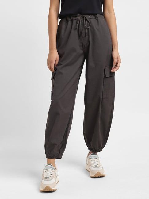 levi's grey relaxed fit high rise joggers