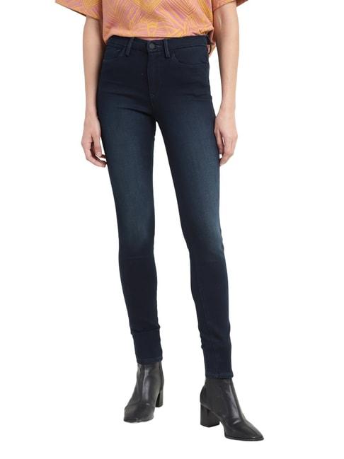 levi's navy mid rise jeans