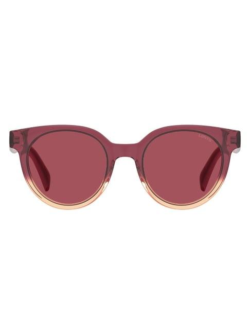 levi's red round unisex sunglasses