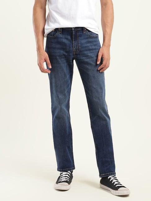 levi's 511 blue cotton slim fit jeans