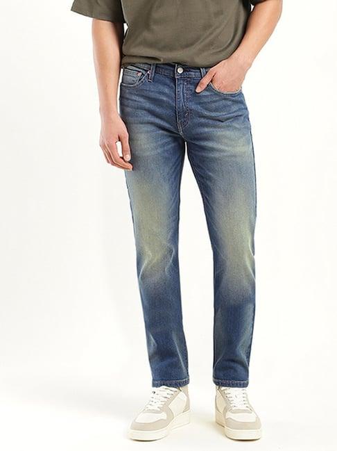 levi's 511 blue cotton slim fit jeans