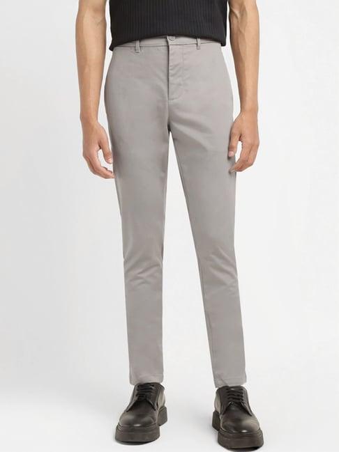 levi's 512 grey slim fit trousers