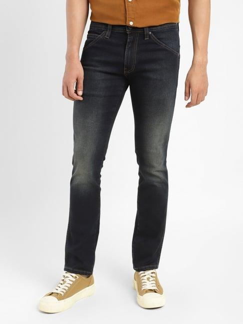 levi's 65504 dark indigo cotton skinny fit jeans