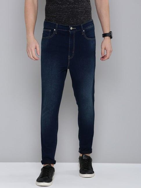 levi's blue cotton skinny fit jeans