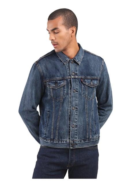 levi's blue regular fit denim jacket