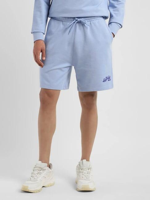 levi's blue regular fit shorts