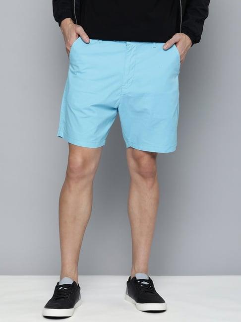 levi's blue relaxed fit shorts