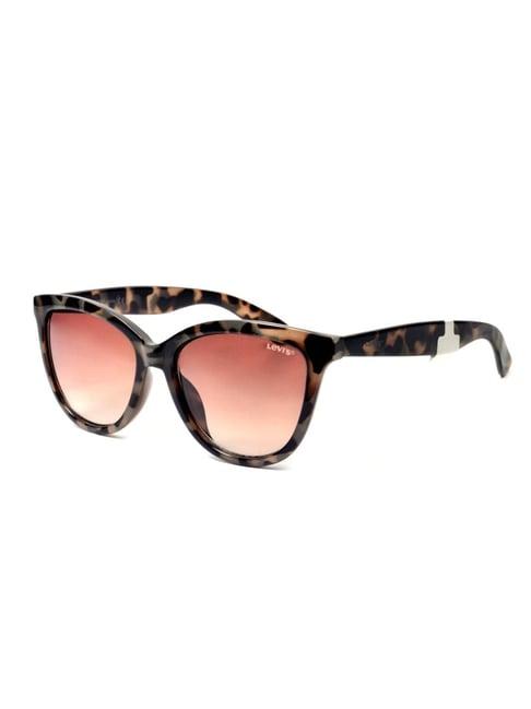 levi's brown aviator uv protection sunglasses for women