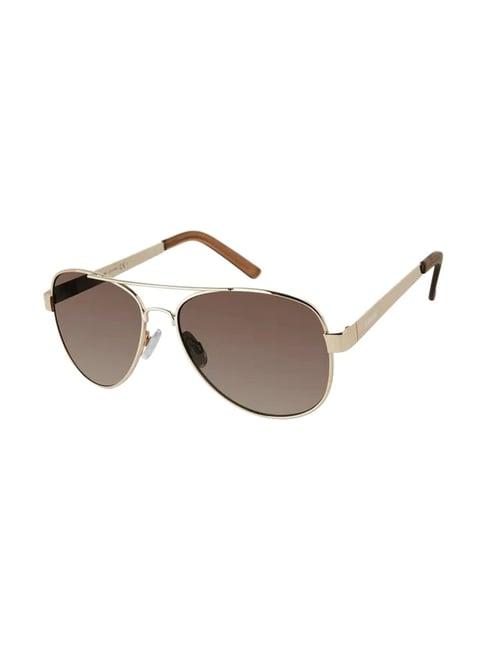 levi's brown aviator uv protection unisex sunglasses