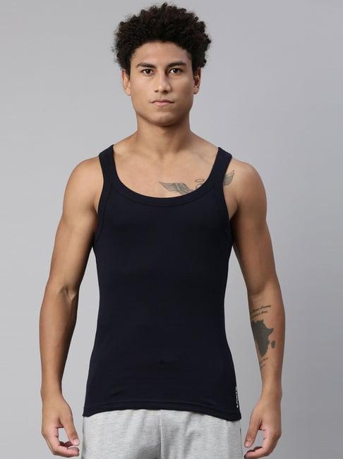 levi's dark navy cotton vest