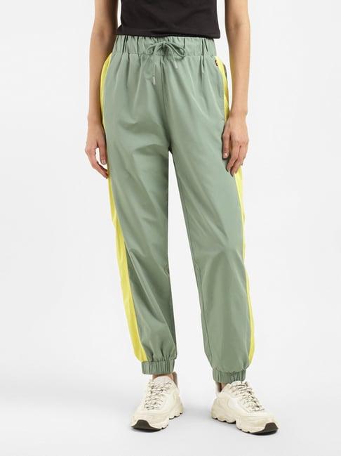 levi's green & yellow joggers