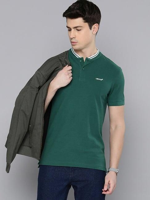 levi's green pure cotton regular fit t-shirt